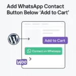 Add WhatsApp contact button WordPress WooCommerce snippet by PouyaWeb