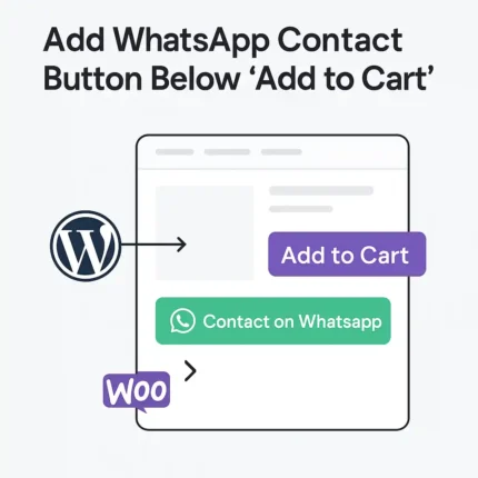 Add WhatsApp contact button WordPress WooCommerce snippet by PouyaWeb